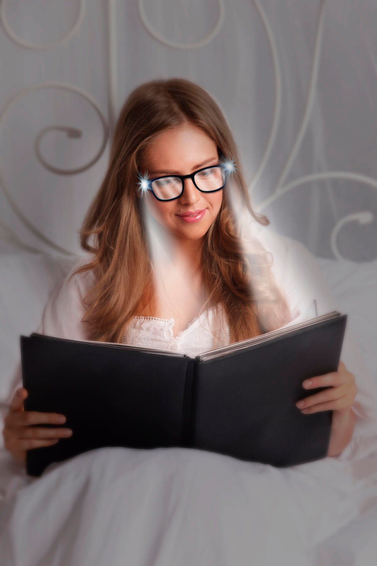 Gafas de lectura multifocales con luz LED