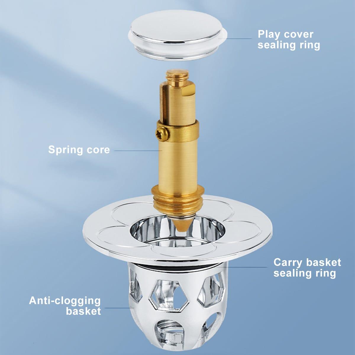 Tapón de drenaje para lavabo