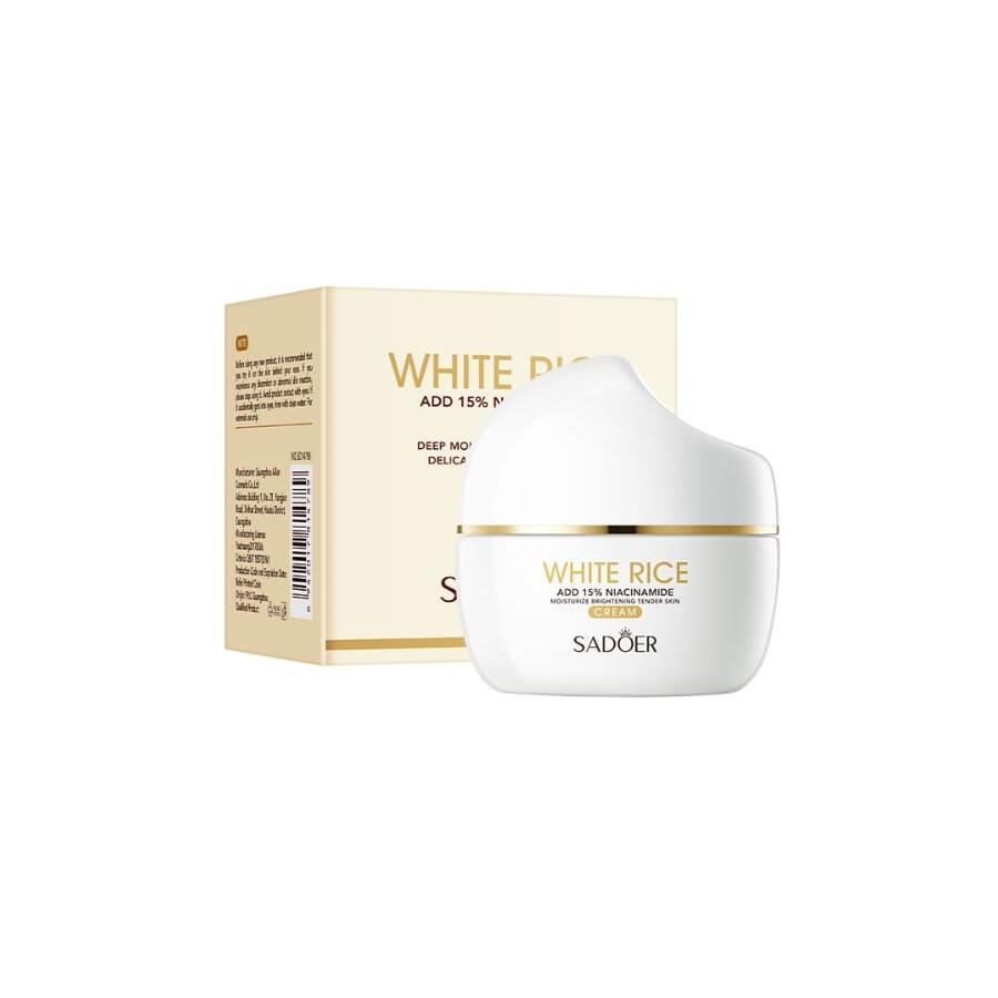 Crema Facial Hidratante Profunda – Iluminadora con Niacinamida y Arroz (50g)