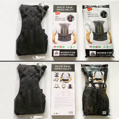 Corrector de Postura Ajustable y Transpirable (2 Piezas) – Comodidad y Alivio para Todos los Días